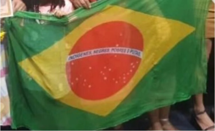 Esquerda muda bandeira do Brasil e usa até frase em linguagem neutra
