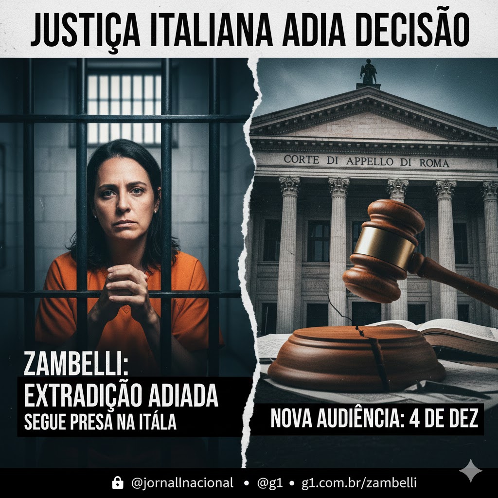 Audiência de Carla Zambelli na Itália é Novamente Adiada